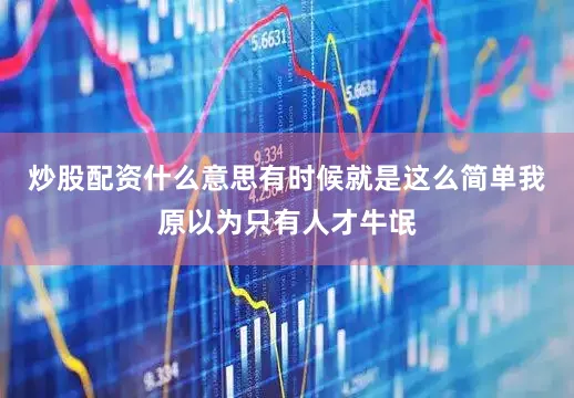 炒股配资什么意思有时候就是这么简单我原以为只有人才牛氓